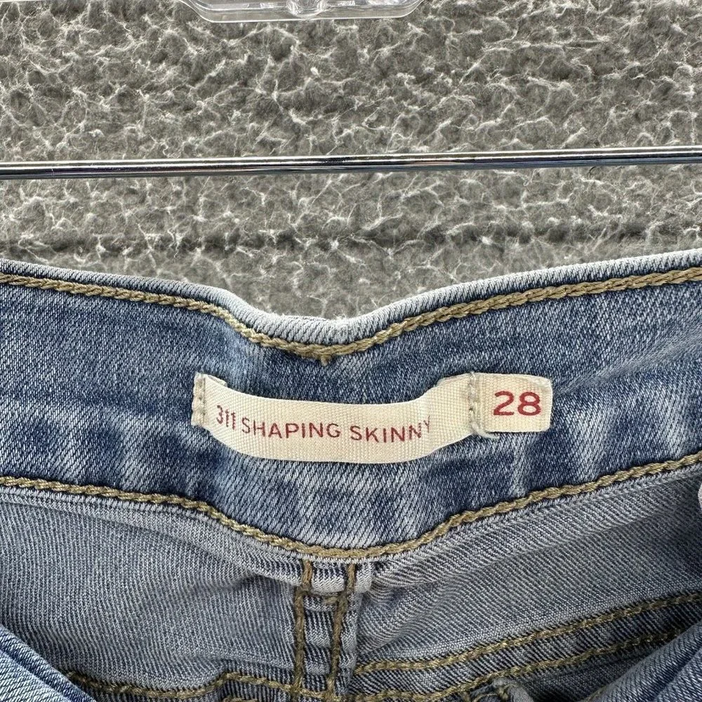 Levi's Women's Skinny Jeans - Light Blue - Picture 6 of 16